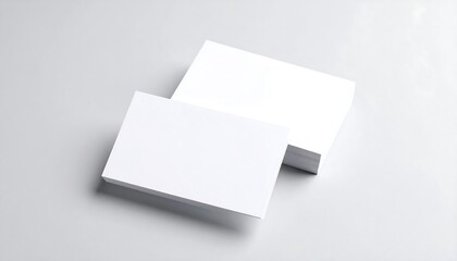 Blank Business Cards Mockup.