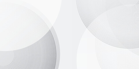 Fototapeta premium White and grey geometric abstract background overlap layer on bright space with lines effect. Modern concept backdrop decoration.