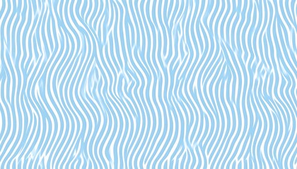 Light blue wavy stripes on white background