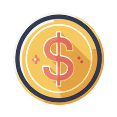 dollar coin illustration design