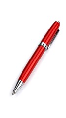 Red pen, isolated on white background