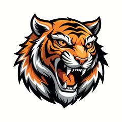 Obraz premium Ferocious Tiger Head Design