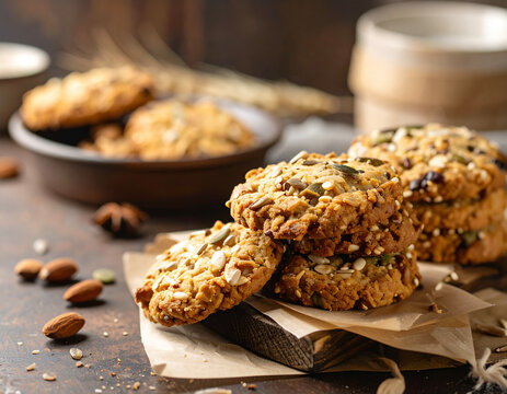 Natural Gluten Free Cookie Inclusive Baking Background