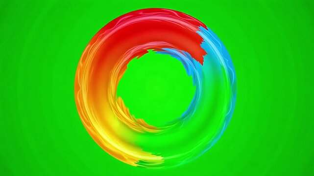 Dynamic green liquid swirling with vibrant energy for innovative project visuals and bold backdrops