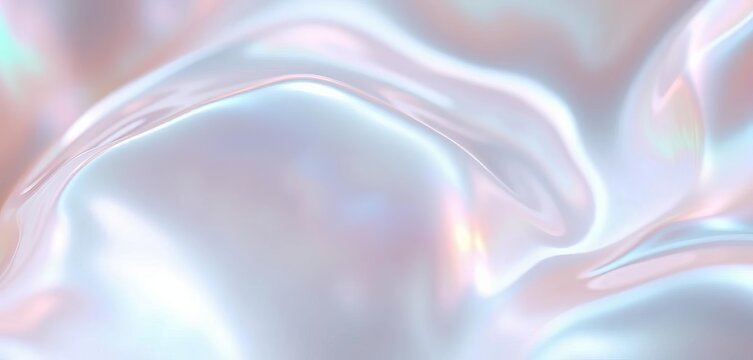 Close-up of lustrous, iridescent pearl texture; subtle light reflections, cream, iridescent - Powered by Adobe