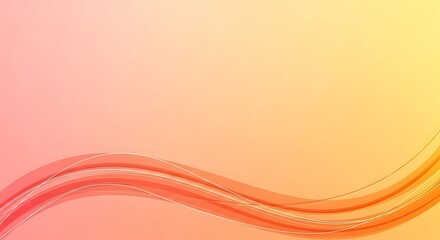 Obraz premium Abstract Gradient Background with Wavy Lines.
