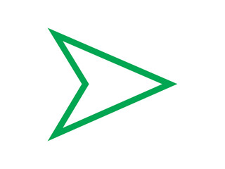 green arrow symbol