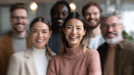 The photo group portrays professional colleagues engaged in teamwork, emphasizing collaboration, problem solving, and business synergy.