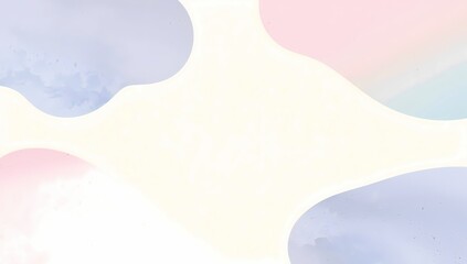 Seamless abstract pastel background with fluid watercolor shapes, abstract watercolor background