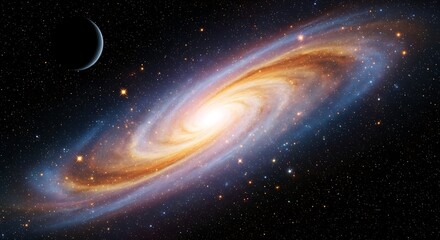 Obraz premium Spiral Galaxy in Deep Space.