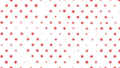 Red Starburst Pattern on White Background