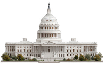 Detailed model of the US Capitol Building