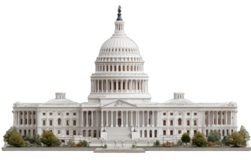 Detailed model of the US Capitol Building