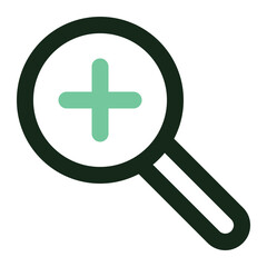 Fototapeta premium zoom in icon for illustration