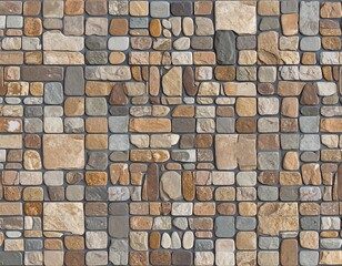 Stone mosaic pattern