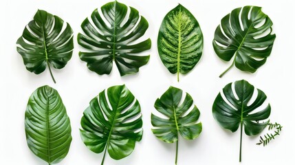 Tropical Green Leaves Collection
