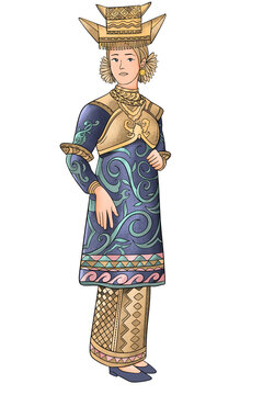 Minangkabau Culture Illustration