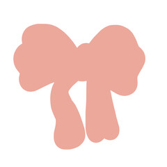 vector illustration of a pink ribbon 