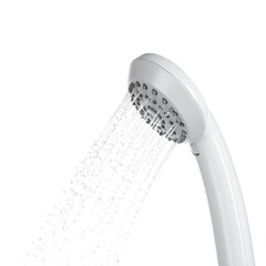 White Shower Head Water Spray Bathroom