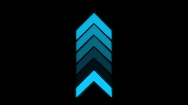 Arrow up animation. Swipe up arrow icon concept. Up arrow isolated.
