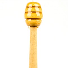 Wooden Honey Dipper, Studio Shot, White Background