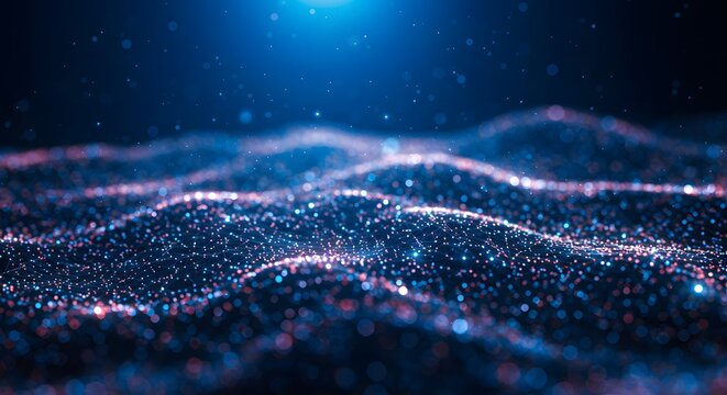 Blockchain digital network abstract background