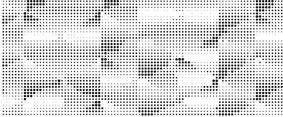 Fototapeta premium Gradient halftone dots pattern. Low poly design 