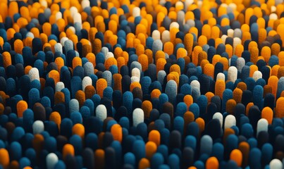 close up of cotton swabs, Generative AI