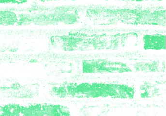 green  grunge brick wall texture background with rough distressed effect, vintage masonry pattern for abstract design, urban construction, retro surface and modern graphic decoration.