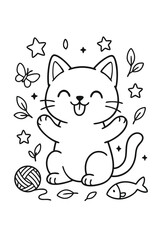 cat coloring page 7.eps