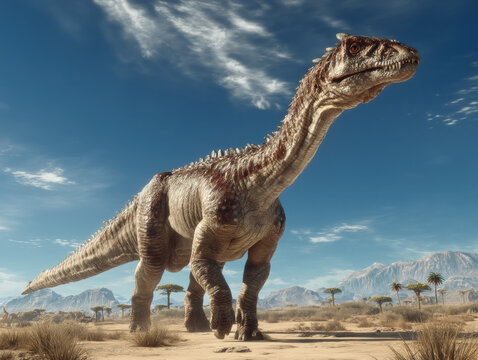 Artistic depiction of the prehistoric dinosaur Aucasaurus