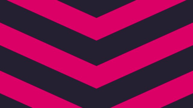 Downward Pointing Pink Chevron Pattern on Dark Background