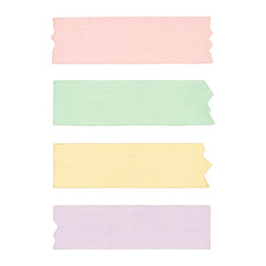 PNG Colorful pastel paper tape set