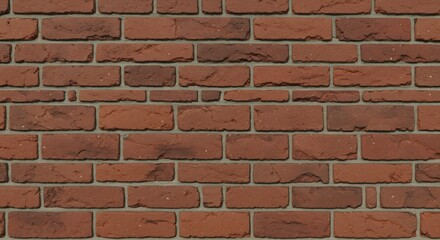 Obraz premium A detailed closeup shot of a brick wall The bricks are redbrown with a textured surface