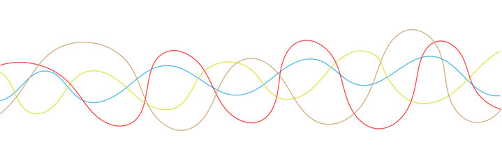 Thin line wavy abstract background. Vector illustration