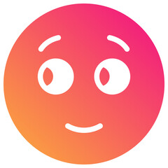 eyes left gradient fill icon