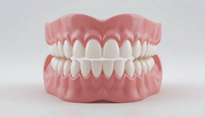 Obraz premium Healthy Human Teeth and Gums Close-Up