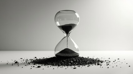 Minimalist hourglass art image