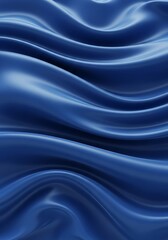 Obraz premium Fluid blue fabric folds