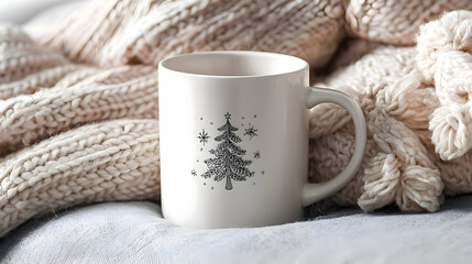 Winter Mug with Snowflake
