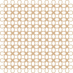 Abstract seamless geometric vector pattern with circles, perfect for textile or vintage wallpaper design