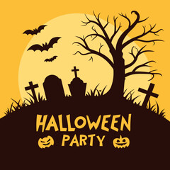 halloween background with pumpkins