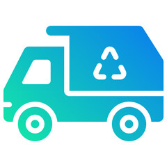 garbage gradient fill icon