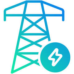 tower gradient fill icon