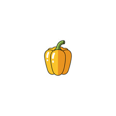 Capsicum icon logo flat vector design