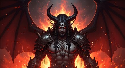 Powerful Demon Lord, Focused and Fierce.