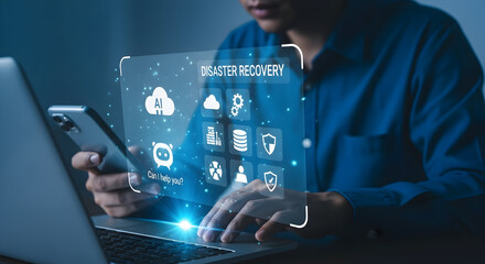 Proactive disaster recovery planning with AI and cloud technology for business continuity and data security