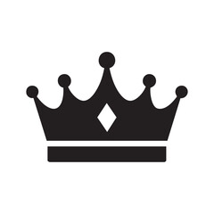 crown vector design element on white background