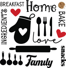 Vector illustration icon kitchen subway art isolated in white background