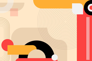 Background Geometric creative shape for Print on Textile, Wrapping Paper, Web Design and Social Media